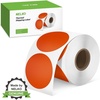 image:imageNelko Genuine 2 Inch Orange Circle Thermal Stickers Labels Compatible with Nelko PL70E Label Printer SelfAdhesive for Small Businesses DIY Logo Design Customized Stickers QR Code 750 LabelsRoll