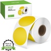 image:imageNelko Genuine 2 Inch Yellow Circle Thermal Stickers Labels Compatible with Nelko PL70E Label Printer SelfAdhesive for Small Businesses DIY Logo Design Customized Stickers QR Code 750 LabelsRoll